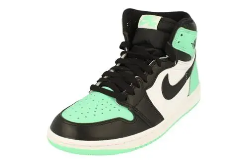 Produktbild: Nike Air Jordan 1 Retro High OG Herren Basketball Trainers DZ5485 Sneakers Schuhe (UK 6.5 US 7.5 EU 40.5, White Black Green Glow 130)