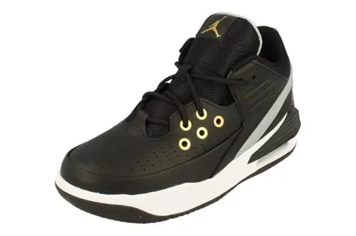 Produktbild: Nike Kinder Jordan Max Aura 5 GS Sneaker Farbe: Schwarz/Grau/Gold (017)·· Größe: EUR 38.5 | US 6 | UK 5.5
