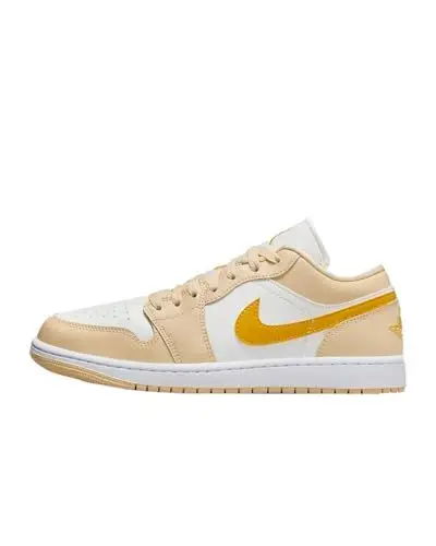 Produktbild: Nike Damen Air Jordan 1 Low Trainers DC0774 Sneakers Schuhe (UK 7.5 US 10 EU 42, sail Yellow Chrome Pale Vanilla 170)