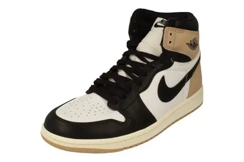 Produktbild: Nike Damen Air Jordan 1 Retro Hi OG Trainers FD2596 Sneakers Schuhe (UK 6 US 8.5 EU 40, Black Legend mid Brown White 021)
