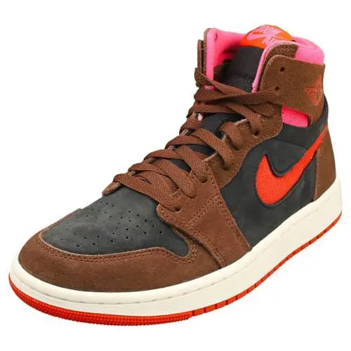 Produktbild: Nike Damen Air Jordan 1 ZM Air CMFT 2 Trainers DV1305 Sneakers Schuhe (UK 6.5 US 9 EU 40.5, Cacao Wow Picante red Black 206)