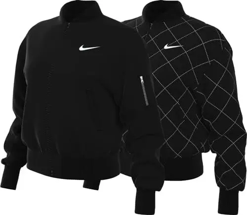 Produktbild: Nike Damen Bomberjacken W Nsw Vrsty Bmbr Jkt, Black/Black/White, DV7876-010, L