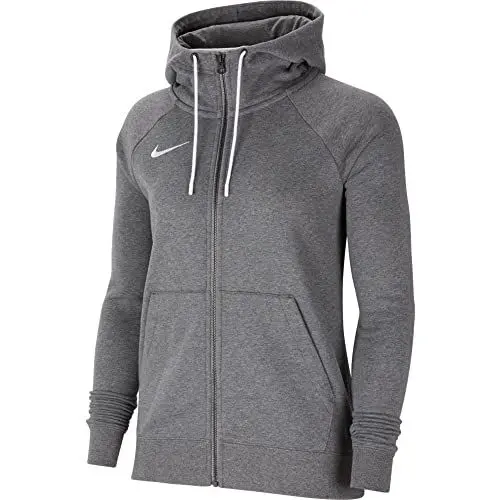 Produktbild: Nike Damen Nk Flc Park20 Fz Hoodie Sweatshirt, Charcoal Heathr/White/White, L EU