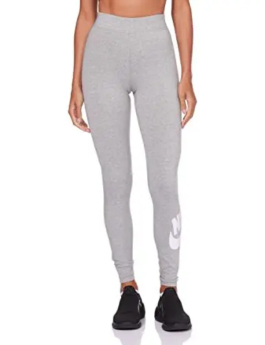Produktbild: Nike Damen Sportswear Essential Tights, Dark Grey Heather/White, S