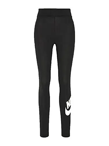 Produktbild: Nike Damen W Nsw Essntl Lggng Futura Hr Leggings, Black/White, S EU