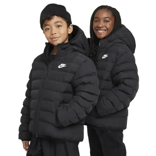 Produktbild: Nike FD2845-010 K NSW LOW SYNFL HD JKT Jacket Unisex BLACK/BLACK/WHITE Größe S