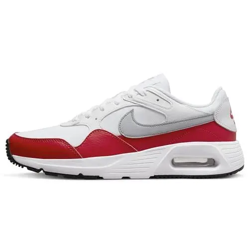 Produktbild: Nike Herren Air Max Sc Sneaker, White Wolf Grey University Red Black, 43 EU