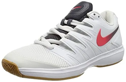 Produktbild: Nike Herren Air Zoom Prestige HC Tennisschuhe, Weiß (White/Laser Crimson-Gridiron-W 105)