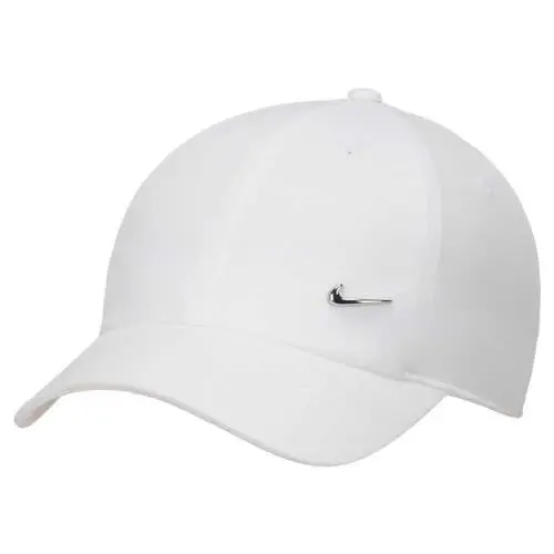 Produktbild: Nike Herren Df Club Baseballkappe, White/Metallic Silver, S-M EU