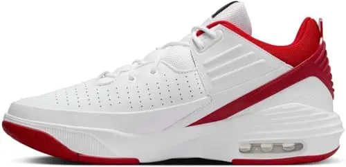 Produktbild: Nike Herren Max Aura 5 Basketballschuh, White/Gym Red-Black, 45 EU