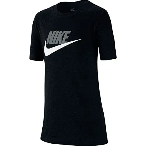 Produktbild: Nike Jungen B Nsw Tee Futura Icon Td T-Shirt, Black/Light Smoke Grey, L EU
