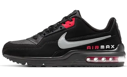 Produktbild: Nike Mens AIR MAX LTD 3 Running Shoe, Black/LT Smoke Grey-University RED,42.5 EU