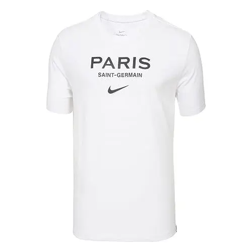 Produktbild: Nike Mens Short Sleeve T-Shirt Paris Saint-Germain Swoosh, White, DJ1363-100, M