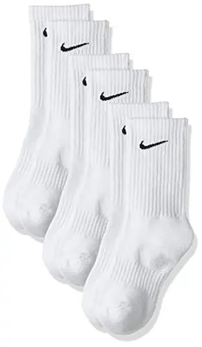 Produktbild: Nike Unisex Everyday Cushion (3 Pairs) Crew trainingssocken 3 Paar , Weiß / Schwarz, M EU