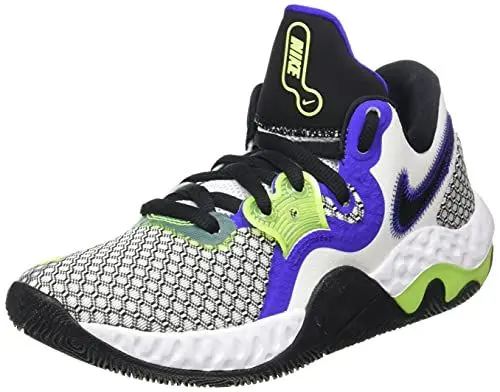 Produktbild: Nike Unisex Renew Elevate 2 Basketballschuh, White/Black-Volt-Indigo Burst, 43 EU