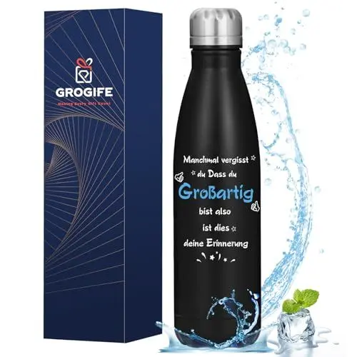 Produktbild: Valentinstag Warme Geschenk für Ihn, Geschenk für Mann Kollegen, Arbeitskollegen, Mitarbeiter Valentinsgeschenke für Schwiegervater Bruder Onkel Freund, Trinkflasche 500ml