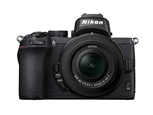 Produktbild: Nikon Z 50 KIT DX 16-50 mm 1:3.5-6.3 VR Kamera im DX-Format (20,9 MP, OLED-Sucher mit 2,36 Millionen Bildpunkten, 11 Bilder pro Sekunde, Hybrid-AF mit Fokus-Assistent, ISO 100-51.200, 4K UHD Video)