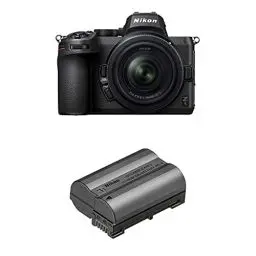 Produktbild: Nikon Z 5 Spiegellose Vollformat-Kamera + Nikon 24-50mm 1:4,0-6,3 VR (24,3 MP, Hybrid-AF mit 273 MF & Fokus-Assistent, eingeb.5-Achsen-Bildstabilisator, 4K UHD, 2X Speicherkartenfach) + EN-EL15c Akku