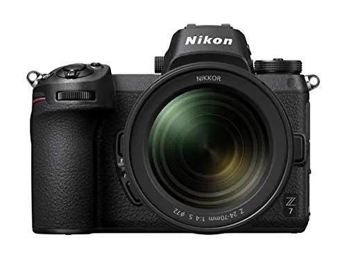 Produktbild: Nikon Z 7 Spiegellose Vollformat-Kamera mit Nikon 24-70 mm 1:4 S und FTZ-Adapter (45,7 MP, AF mit 493 Messfeldern, 5 Achsen-Bildstabilisator, OLED-Sucher mit 3,69 Millionen Bildpunkten, 4K UHD Video)