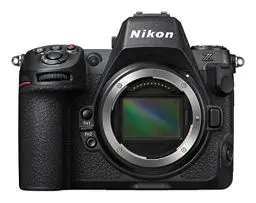 Produktbild: Nikon Z 8 Body (Vollformat Systemkamera für Foto- und Videografie, 45.7MP gestapelter CMOS-Sensor, 2 Speicherkartenfächer, 8k RAW Video, bis zu 120 Bilder pro Sekunde, 493 AF-Messfelder)