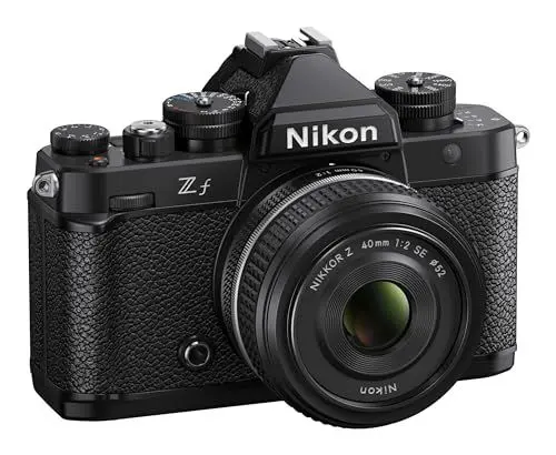Produktbild: Nikon Z f Kit Nikkor Z 40mm 1:2.0 Spez. Edition Vollformatkamera, 24.4MP, 4k Video, Pixel Shift, Gehäuse mit Magnesiumlegierung, Neig- und drehbarer Touch-Monitor