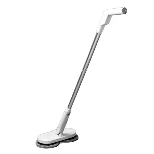 Produktbild: Nikou Akku-Elektro-Dampfwischer, Handlich, Wiederaufladbar, Effizient, Selbstfahrend, Dual-Spin, Professionelle Mopps für Böden, Matratzen, Schlafzimmer