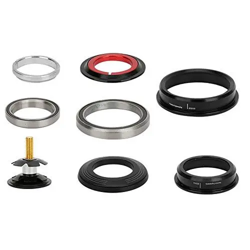 Produktbild: Nikou Fahrrad Headset, Fahrradgabel Steuersatz CNC ZS44/ZS56 Fahrrad aus Aluminiumlegierung mit Doppeltem Verwendungszweck und Externem Kegel-Headset Lager für Fahrräder