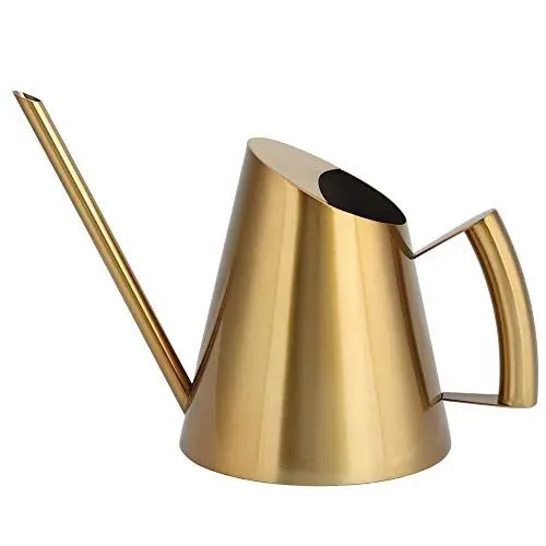Produktbild: Nikou Edelstahl Gießkanne, Langer Auslauf Blumengießkanne mit Komfort Griff, Vase Bestreuen Langes Wasser im Mund Gartenblumen Pflanzen Blumenwerkzeug (400ml)