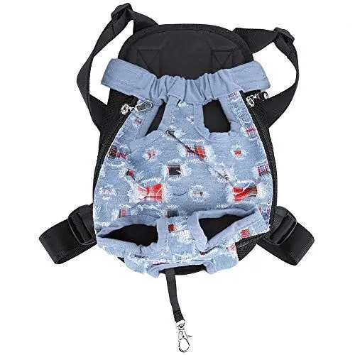 Produktbild: Nikou Hunderucksack - Tragbarer modischer Denim Stil Haustierträger, Hund Katzenrucksack Outdoor, Reisetasche Rucksack Katze Transport(XL)