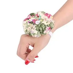Produktbild: Nikou Nadelkissen, Kreative Kürbis Nähnadeln Armnadelkissen mit Elastischen Handgelenk Gürtel, Doppelseitig Verwenden DIY Werkzeug für Home Nähen Quilten Nadelarbeit