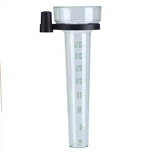 Produktbild: Regenmesser - Kunststoff-Regenmesserrohr, Profi-Regenmesser mit Halterung, genaue Messung für Garten, Outdoor, Hof, 35 mm Kapazität, Profi-Regenmesser mit Easy Read-Skala