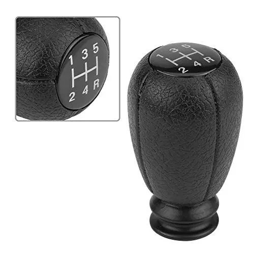 Produktbild: Nikou Schaltknauf, 5 Gang Auto Schalthebel Auto Tuning Schaltknäufe Schichthandball für Peu-getu 207 Cit-roen Sa-xo X-sara X-antia C2 C3 C4 (Schwarz)
