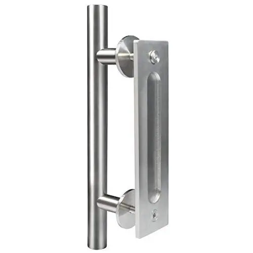 Produktbild: Nikou Scheune Türgriff - Edelstahl Schiebe Pull Hardware for Tor Closet Glas Badezimmer-Tür-Pull Holzschranktür Beidseitiger Griff Hardware
