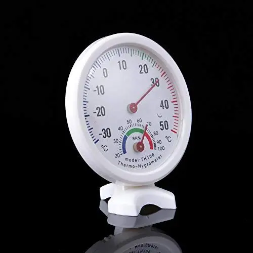 Produktbild: Nikou Thermometer - TH108 Analoges Innentemperatur-Feuchtigkeitsmessgerät Thermometer Hygrometer -30~50 ° C H.