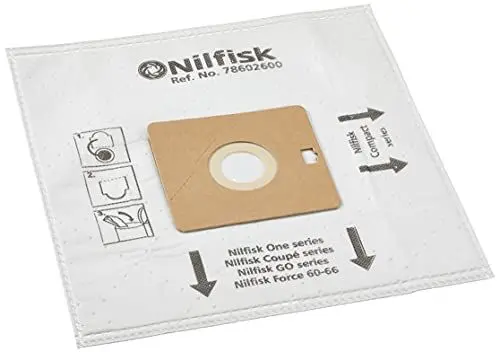 Produktbild: Nilfisk Original 5 Staubsaugerbeutel + Vorfilter - One Staubsaugerzubehör (78602600)