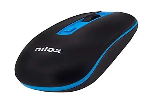 Produktbild: Nilox Maus Wireless 1000 DPI schwarz/blau