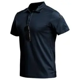 Produktbild: Nimaiple Poloshirt Herren Kurzarm Schnelltrocknend Atmungsaktiv Golf Poloshirts Wandershirt Arbeitsshirts Polohemd Herren Leichtgewicht Elastisch Funktionsshirt Sportshirts Tactical Shirt für Freizeit