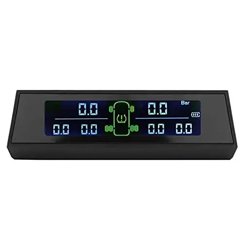 Produktbild: Nimomo Reifendruckkontrollsystem, Praktischer solarbetriebener TPMS-Detektor mit LCD 6 externem Sensor für Wohnmobile