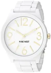 Produktbild: Nine West Damen Armbanduhr mit mattem gummiertem Armband, NW/1678WTWT