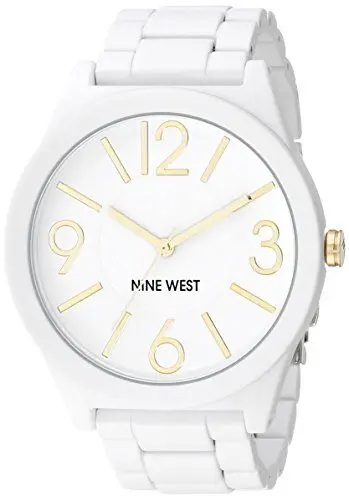 Produktbild: Nine West Damen Armbanduhr mit mattem gummiertem Armband, NW/1678WTWT