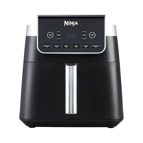 Produktbild: Ninja Air Fryer Heißluftfritteuse MAX PRO, 6,2L Airfryer, Antihaftbeschichtung, spülmaschinenfester Korb und Crisper Gittereinsatz, Fritteuse ohne Öl, digital, Kochen aus dem Gefrorenen, Grau, AF180EU