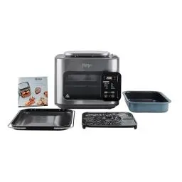 Produktbild: Ninja Combi 12-in-1 Multikocher, Ofen & Heißluftfritteuse, 12 Kochfunktionen, Air Fryer & Grillen Zubereitung in 15 Min*, mit Backblech, Pfanne, Crisper Gittereinsatz, Rezeptanleitung, Grau, SFP700EU.