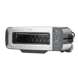 Produktbild: Ninja Foodi 3-in-1 Toaster, Elektrogrill mit Deckel, Panini-Presse mit Flip-Design, 7 Kochfunktionen, 7 Toastlinien, Backblech und Krümelschale, Edelstahl, ST202EU