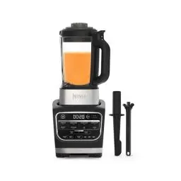 Produktbild: Ninja Foodi Mixer & Suppenbereiter, 10 Auto-iQ-Programme, 1,7L Glaskrug, heißer & kalter Mixer, integriertes Heizelement, Stampfer, Reinigungsprogramm & Bürste, 1000W, Schwarz HB150EU