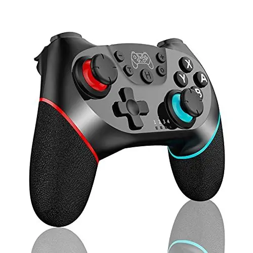 Produktbild: GEEKHAVE Switch Controller, wiederaufladbarer Remote Wireless Switch Lite Controller Gamepad Joypad mit einstellbarer Turbo-Dual-Shock-Gyro-Achse, Kompatibel mit Switch/Switch Pro