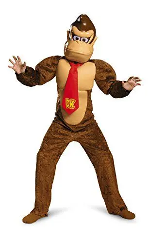 Produktbild: Nintendo Super Mario Donkey Kong Kinder Deluxe Kostüme Jungen Videospiele Charakter Outfits - Groß