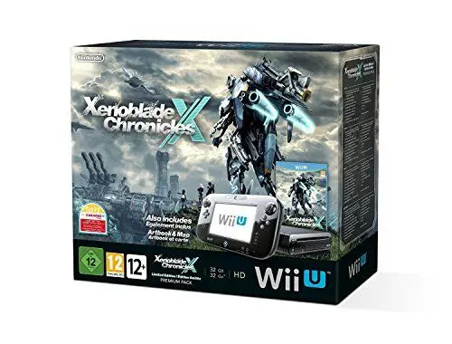 Produktbild: Nintendo Wii U Premium Pack schwarz, 32GB inkl. Xenoblade Chronicles X