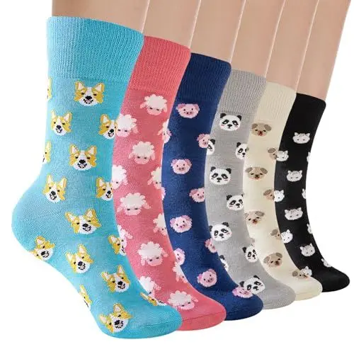 Produktbild: Niofind Bambus Socken Damen 6 Paar, Weich Antibakteriell und Atmungsaktiv, Bambussocken für Damen, Bambus Socken für Schweißfüße Schwarz und Bunt 35-42