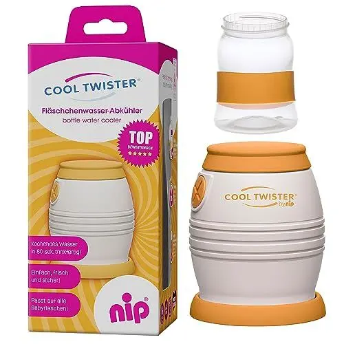Produktbild: nip Fläschchenwasser-Abkühler Cool Twister: Kühlt kochendes Wasser exakt auf 40, 50, 60 oder 70° ab, BPA-Frei, ab 0 Jahren