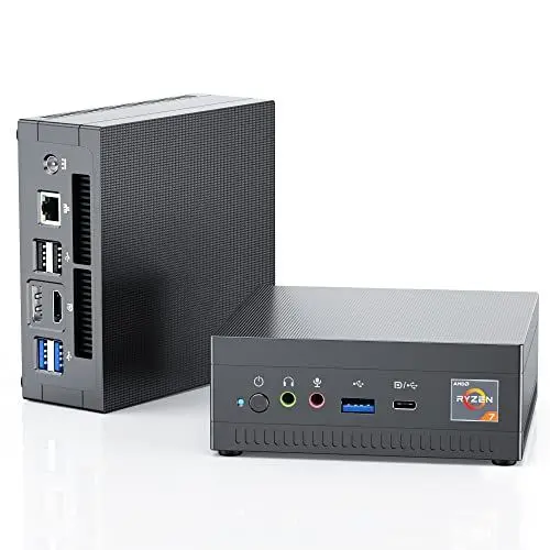 Produktbild: NiPoGi AM06 Mini PC АMD Ryzen 7 3750H, 16 GB DDR4 512 GB M.2 SSD Mini Desktop Computer, 4K UHD Triple Display Mini Tower PC für Büro, Business, Schule, 2,5
